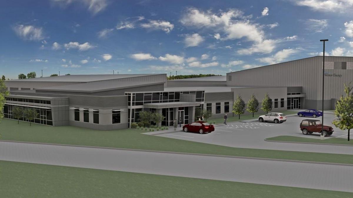 A rendering of the Westar Energy service center in the Webb Business Park off of Webb Road, near 39th Street North.
