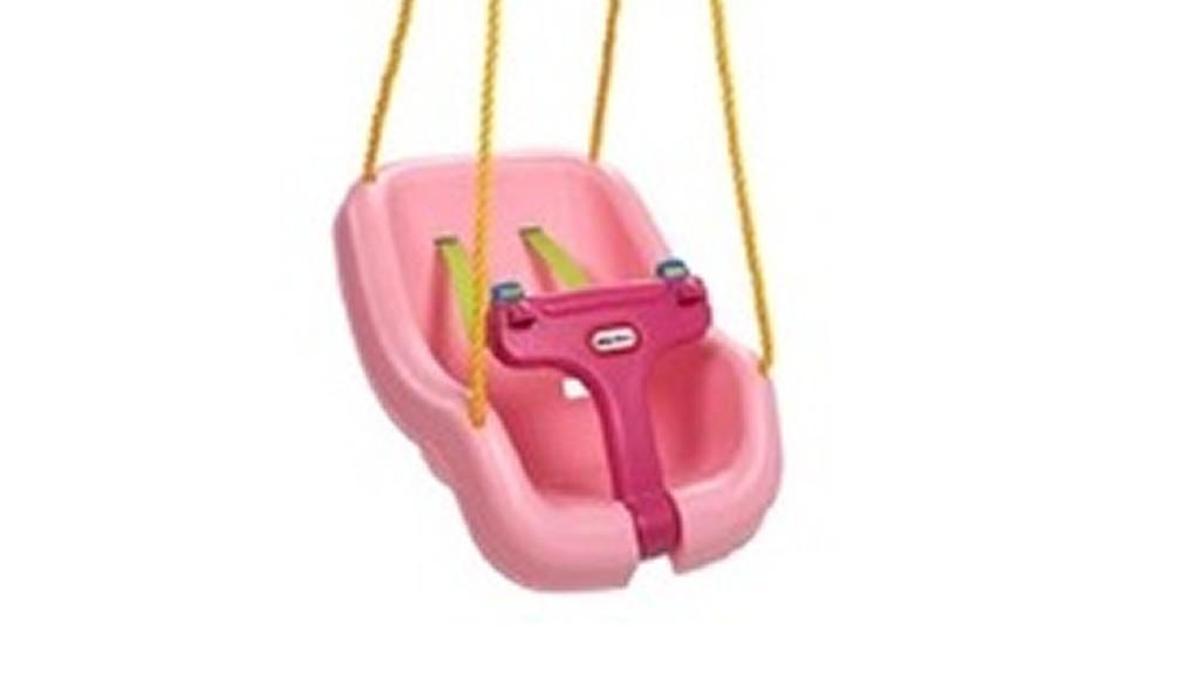 Little Tikes is recalling the “Little Tikes 2-in-1 Snug ‘n Secure” pink toddler swings after reports of 39 children suffering injuries from falling through cracked plastic seats, federal officials said Thursday.