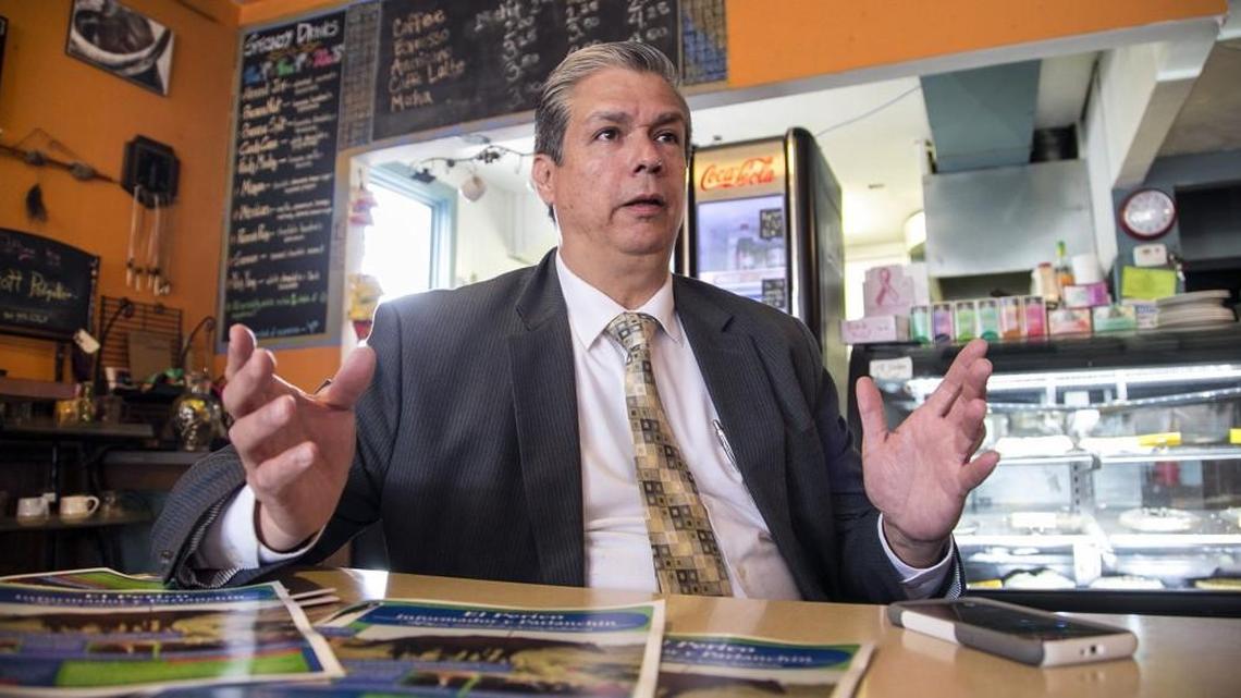 Marco Alocer publishes the English/Spanish publication El Perico in Wichita. (March 9, 2016)