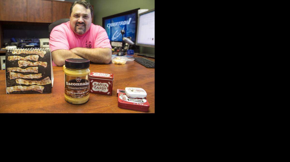 
Bill Ramsey, a self-described bacon fanatic, received a jar of Baconnaise from an employee for Christmas. 
