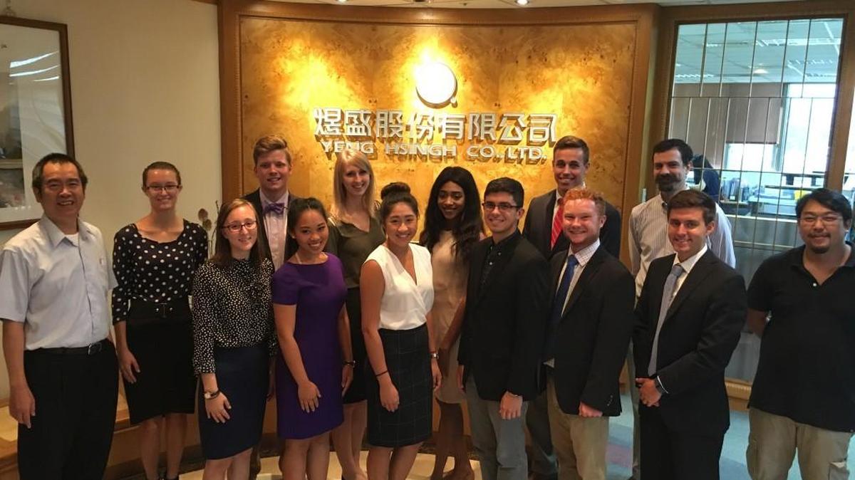 Members of BIG met last summer with executives from Yeng Hsingh Co., a Taiwanese company. BIG is a consulting firm composed of Wichita State University students.