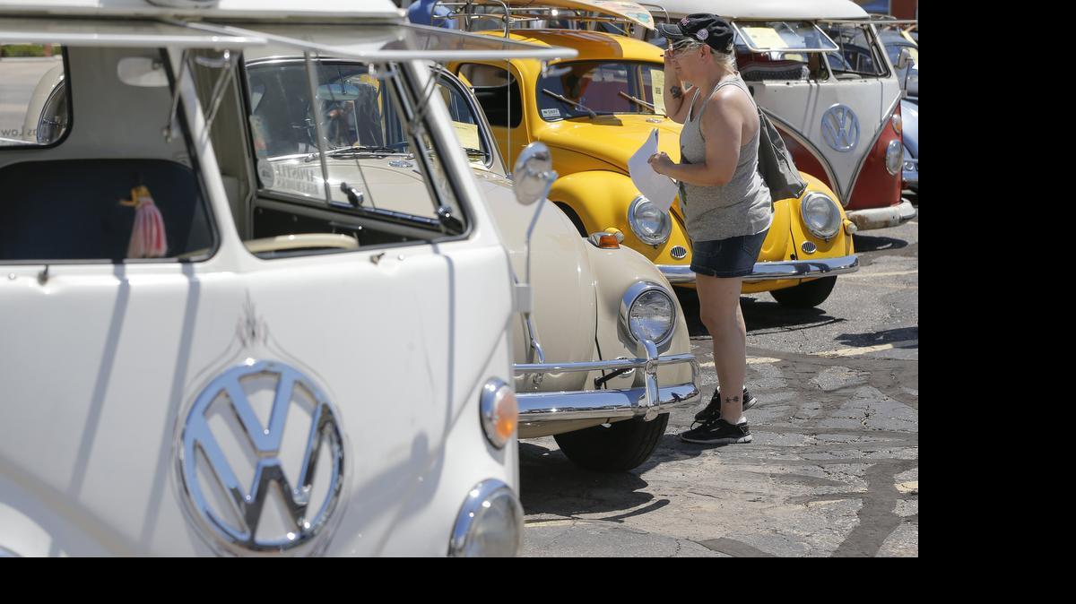 
Volkswagens of all shapes and sizes could be viewed during the Midian Shrine Bug-O-Rama car show in downtown Wichita on Saturday. The show was held to raise money for the Shriners Hospital for Children in St. Louis.
