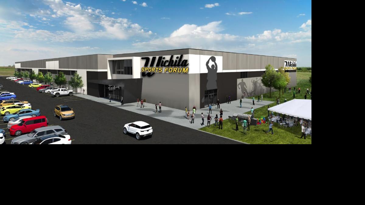 
An artist’s drawing shows the planned look for the Wichita Sports Forum, which developers expect to build by the March 2016 deadline that GoodSports once had.
