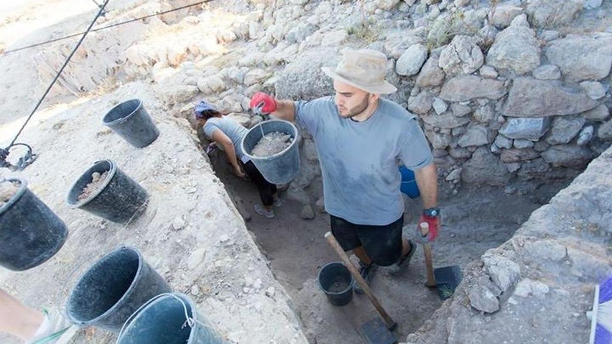 
William Hershkowitz, who graduated this year, was among three University of Kansas student volunteers who excavated in Gath, Israel, this summer. 
