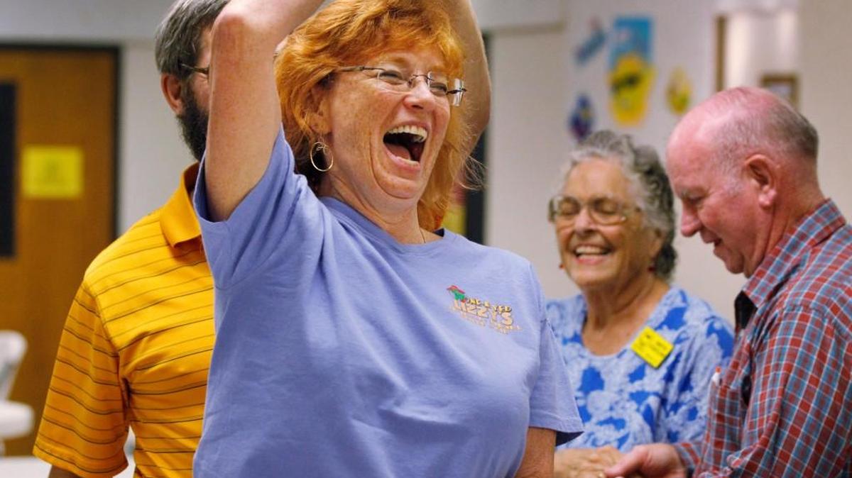 
Square dancers are said to do the equivalent of walking 3 to 5 miles during an average evening of dance. 

