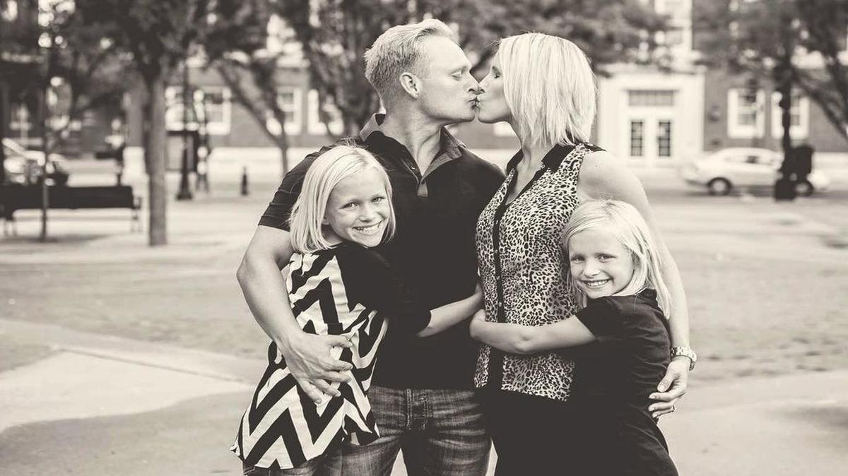 
Adam Wessley and his wife, Stacy, and their daughters Britney, 12, left, and Natalie, 9. Stacy Wessley and the girls were hit in their SUV by another car on Maize Road near 13th Street on Sunday. The driver of the other car was killed. Stacy was being treated at Wesley with a fractured ankle and fractured vertebra. Britney, 12, left, was released Sunday with minor cuts and bruises. Natalie, 9, right, is in critical condition in the pediatric ICU at Wesley Medical Center.
