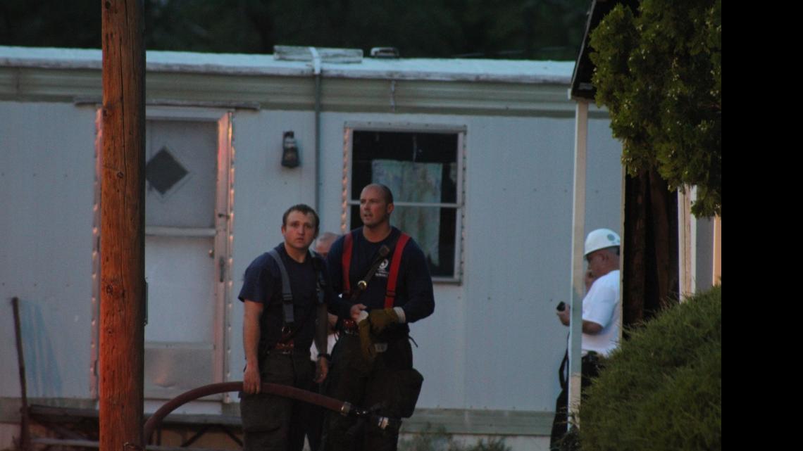 
Sedgwick County firefighters respond to a garage fire Wednesday night south of Haysville. The fire left one man critically injured.
