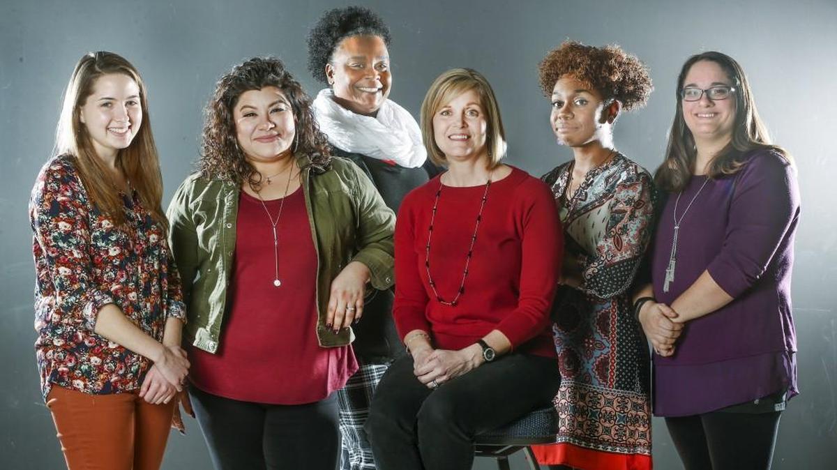 Wichita Women’s Initiative Network won the Sister Tarcisia Roths Award for a Not-for-Profit. WIN employees pictured from left are: Lori Barnes, Alicia Villa, Alishea English-Harris, Karen Schmidt, Turquoise Thomas-Morales and Amber Beck.
