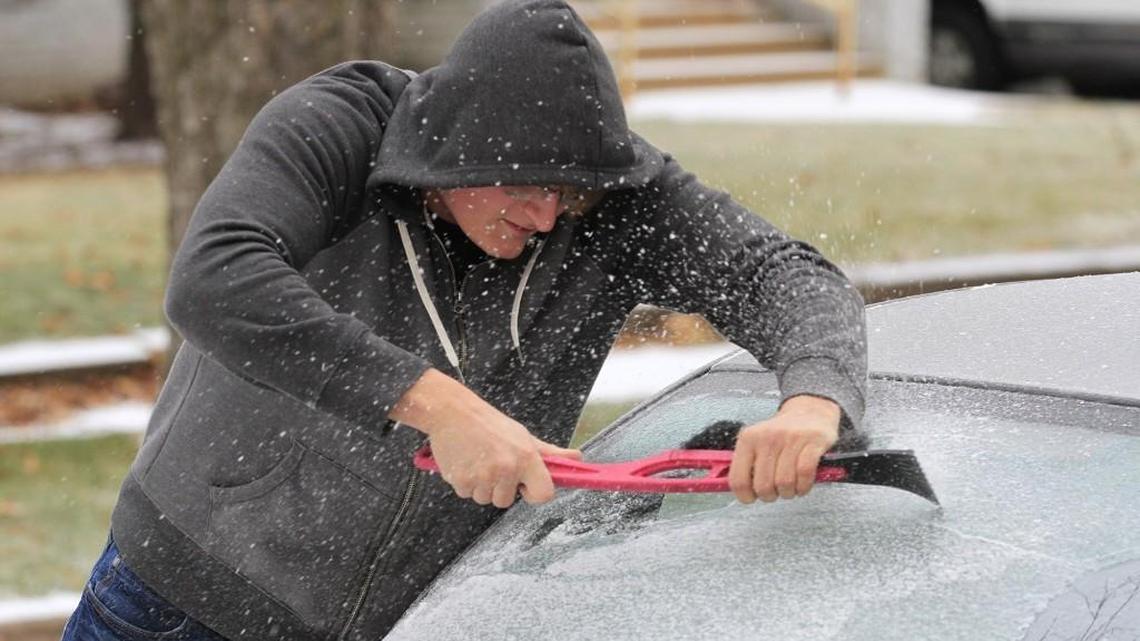 The National Weather Service has extended the ice storm warning that began at 6 p.m. Friday until 6 a.m. Monday for some parts of the state, though it will end at noon Sunday for the Wichita area.