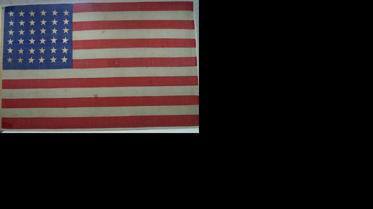 
A 36-star flag that may have flown over President Abraham Lincoln’s funeral procession through downtown New York City in April 1865 is in the process of being restored and framed for the Museum of the Great Plains in Leoti.
