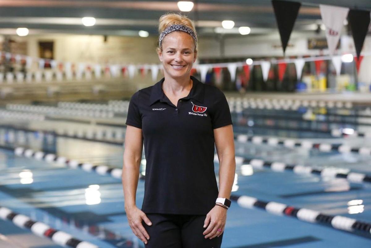 Wichita Swim School director Emily McVay was pleased to announce swim lesson scholarships that have been donated by Cindy Entriken in memory of her cousin. (May 25, 2016)