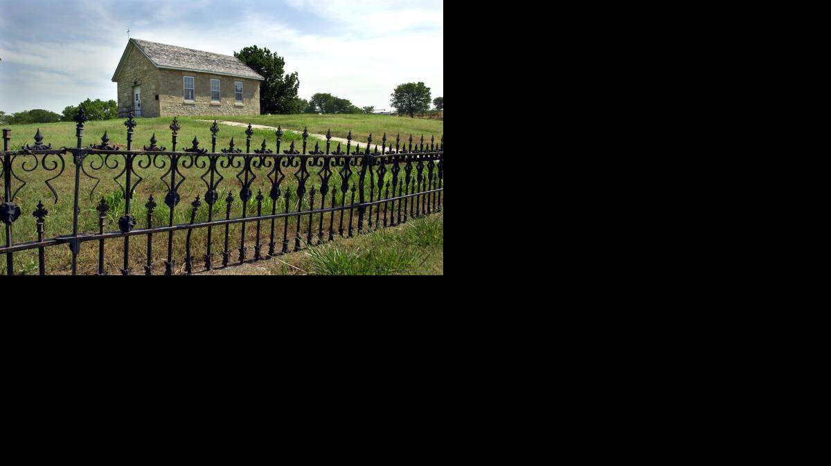 
St. Patrick's Mission Church and School, one-fourth mile north and three-fourths mile east of Chapman, was a simple limestone church built in 1861. Representative of the Irish Catholic community of Chapman. Original windows and doors were brought by ox cart from Leavenworth. The church was destroyed in the 2008 tornado and members of the St. Michael Catholic Church in Chapman built a memorial for the early chapel. A bronze plaque gives the history of the church.
