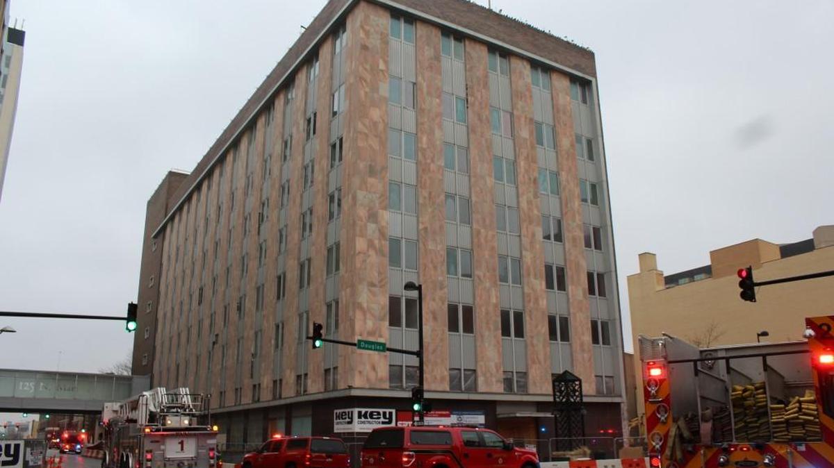 Wichita fire crews responded to a fire at Exchange Place on Wednesday afternoon.