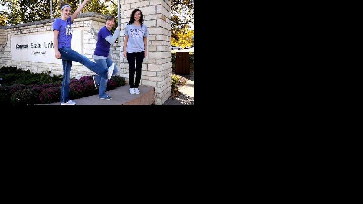 Screengrab from video by K-State students that parodies the popular Meghan Trainor tune "All About That Bass."