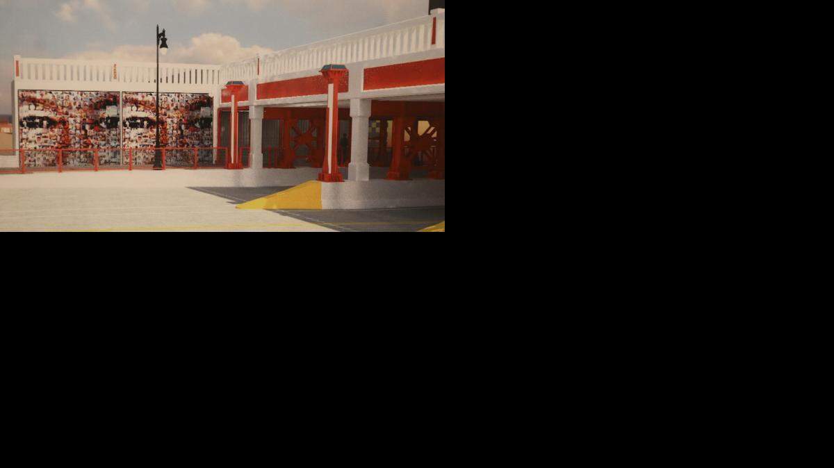 
This image shows what the picture wall mosaic would look like for the Douglas Avenue Underpass that connects Old Town with downtown Wichita.  (Aug. 26, 2014)
