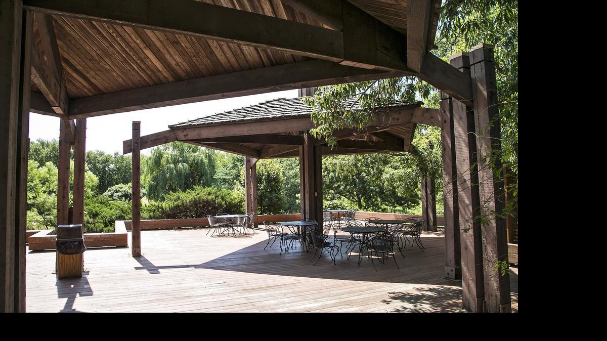 
The pavilion at Botanica is due to be replaced with a steel structure with glass overhead doors as walls that can be opened or closed.
