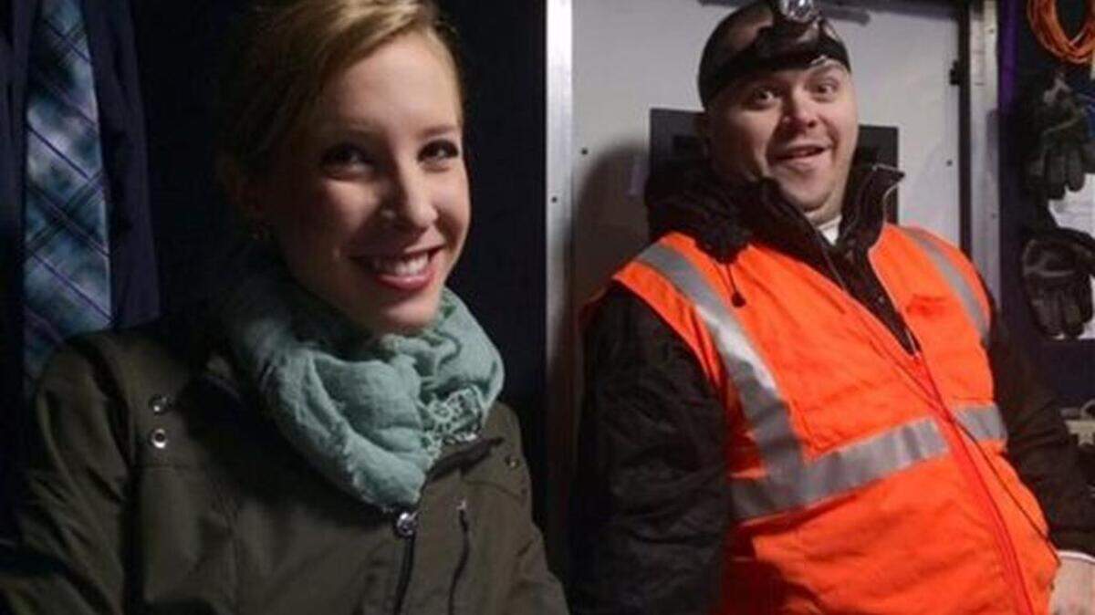 This undated file image made available by WDBJ-TV shows reporter Alison Parker, left, and cameraman Adam Ward, who were shot and killed by a former co-worker on Aug. 26. (Courtesy of WDBJ-TV via AP, File)