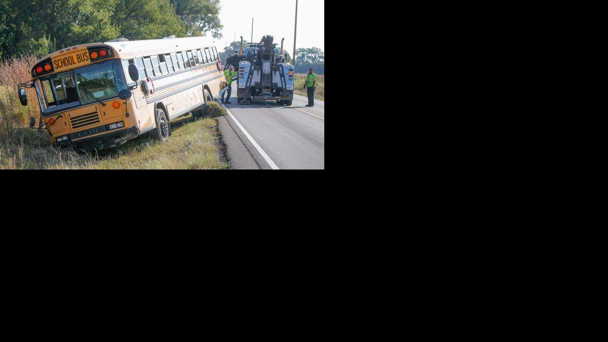 
Seven students had minor injuries following this Goddard school bus accident in southwest Wichita on Wednesday morning. The accident was reported at 8:23 a.m. at Pawnee and 135th Street West, a Sedgwick County emergency dispatcher said. 
