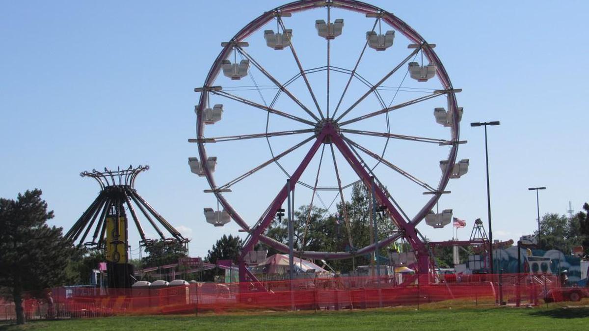 Evans United Shows was setting up its traveling carnival at the Kansas Expocentre in Topeka on Wednesday.