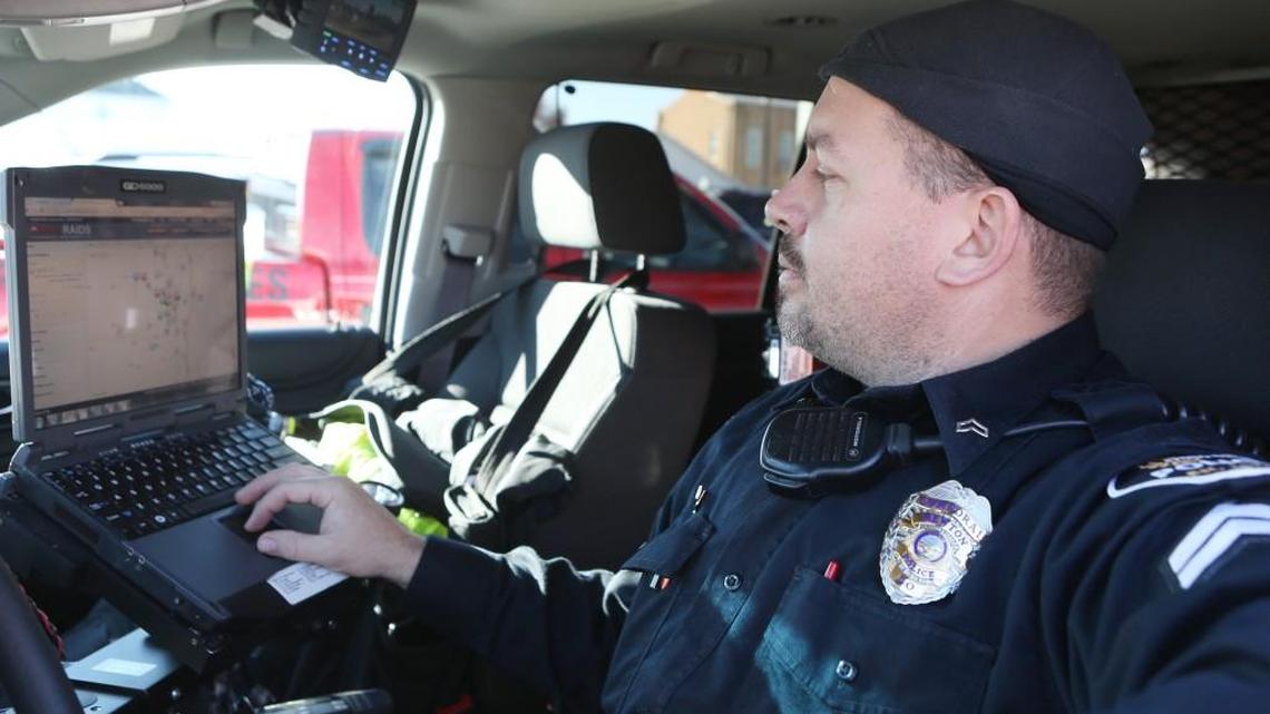 Newton Police Cpl. Brian Rousseau uses new software that helps predict where crimes are likely to happen.