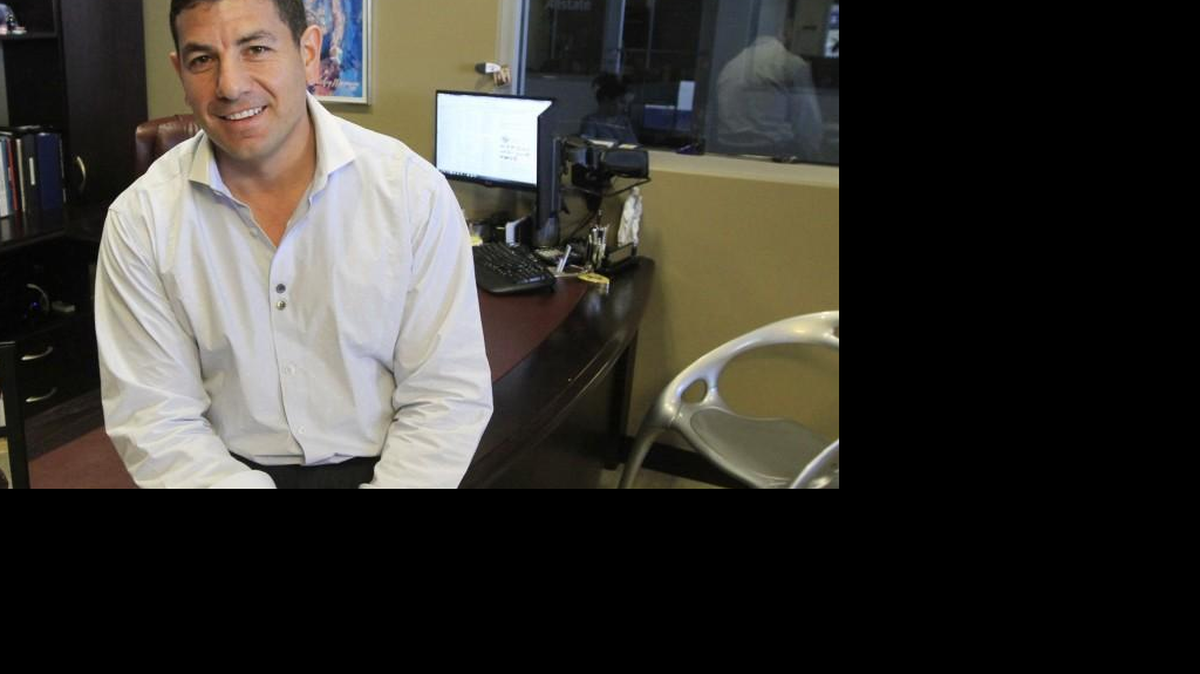 Brandon Steven in his office at Eddy's Toyota in 2015.