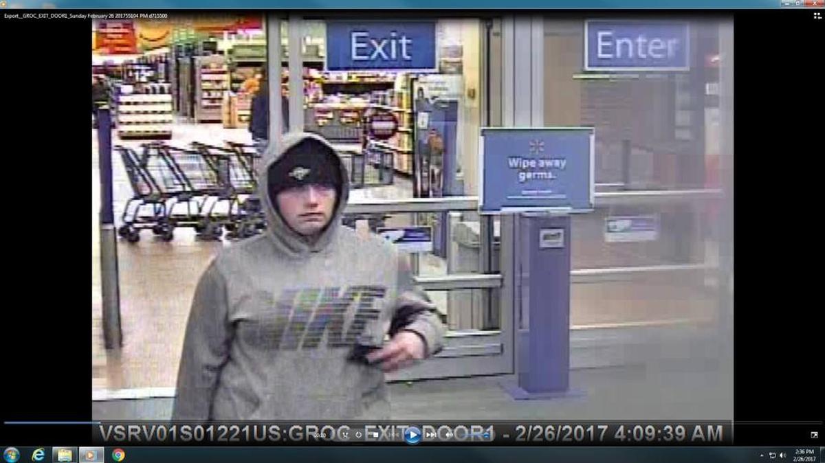This surveillance image shows one of the suspects in a Clearwater car burglary.