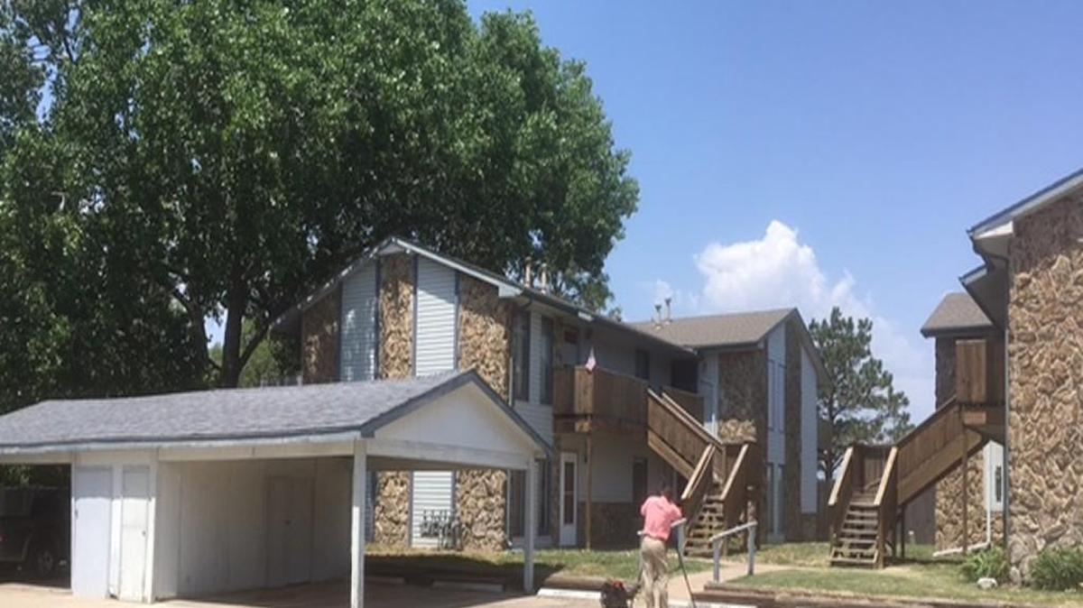 Police say an intruder broke into one of these apartments at 2:40 a.m. on Sunday and attacked a 7-year-old girl.