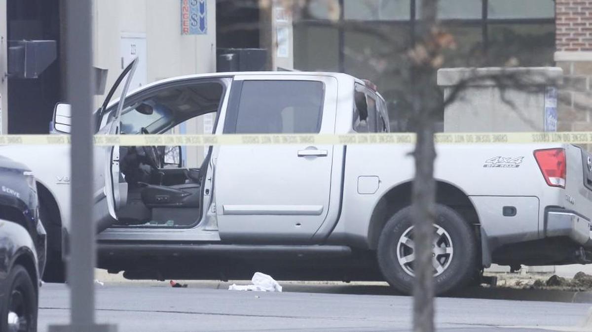 This Nissan pickup was involved in a high-speed police chase across west Wichita on Dec 27.
