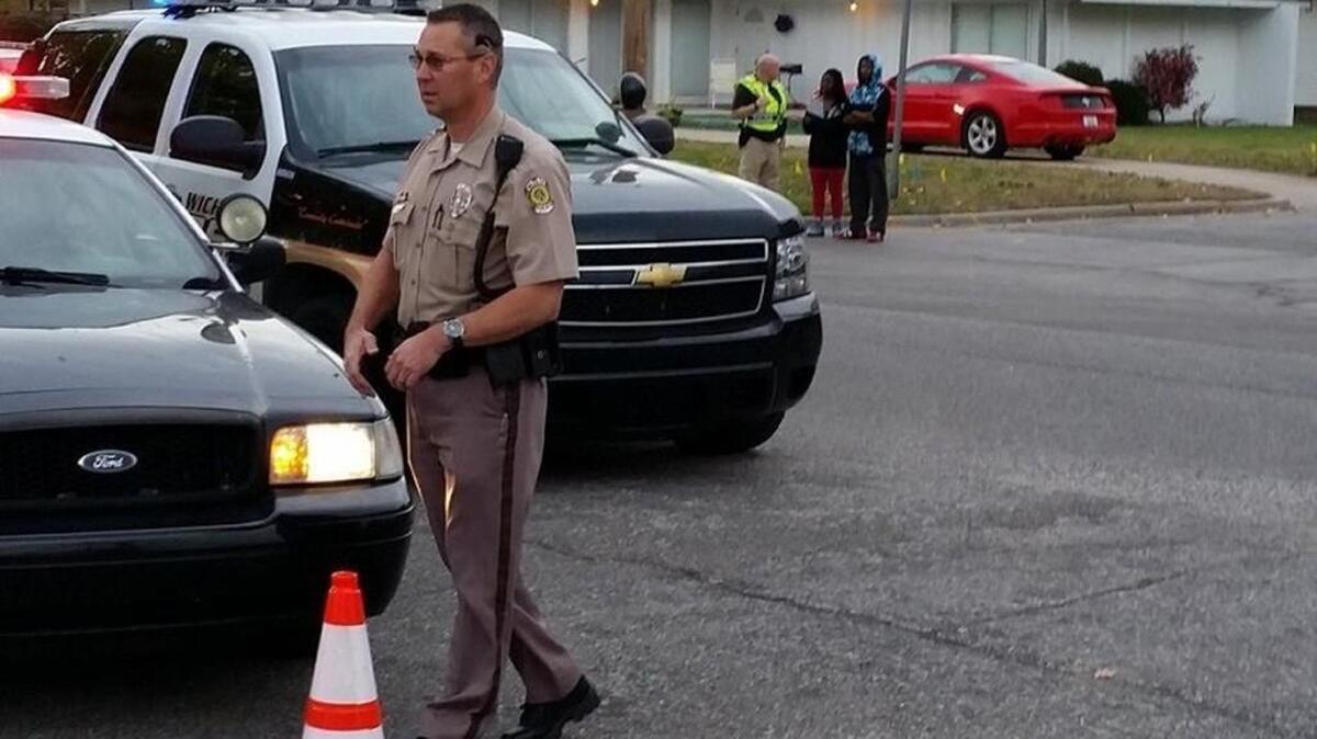 Wichita police investigate a fatal shooting in the 200 block of North Brunswick on Thursday.