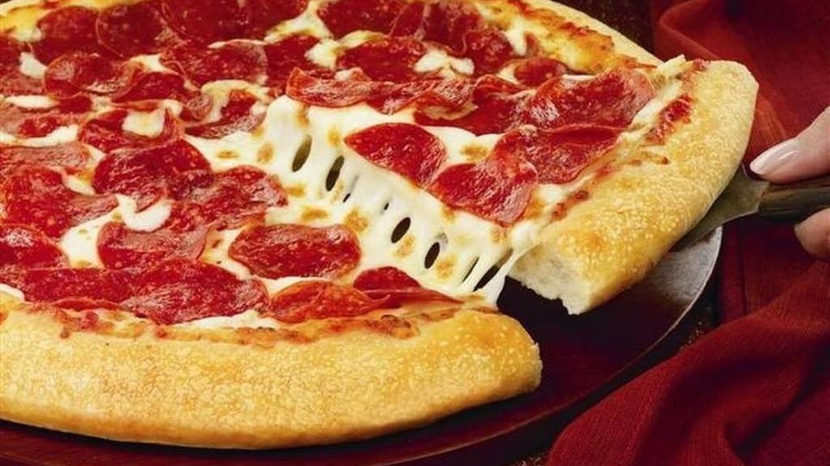 File photo of Pizza Hut pizza slices.