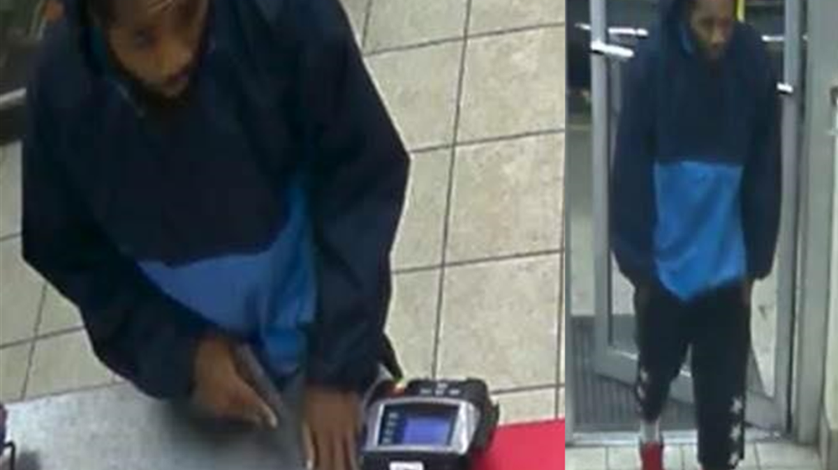 Wichita police are looking for this man, who they say robbed the Valero gas station in the 800 block of South Meridian on Sunday.