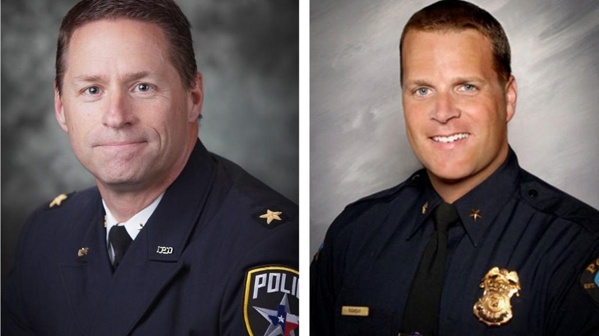 Jeff Spivey, the assistant chief in Irving, Texas (left) and Gordon Ramsay, the police chief in Duluth, Minn., are finalists for Wichita Police chief position.