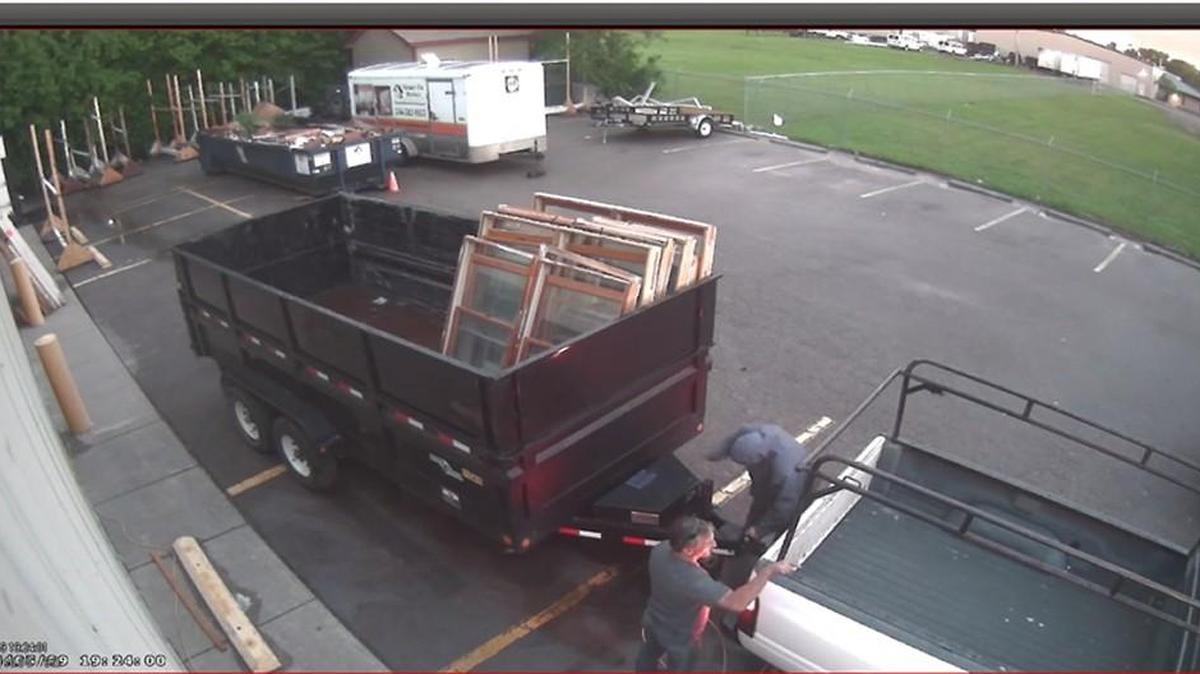 Wichita police seek three suspects in a theft from Honey Do Homes on Tuesday night.