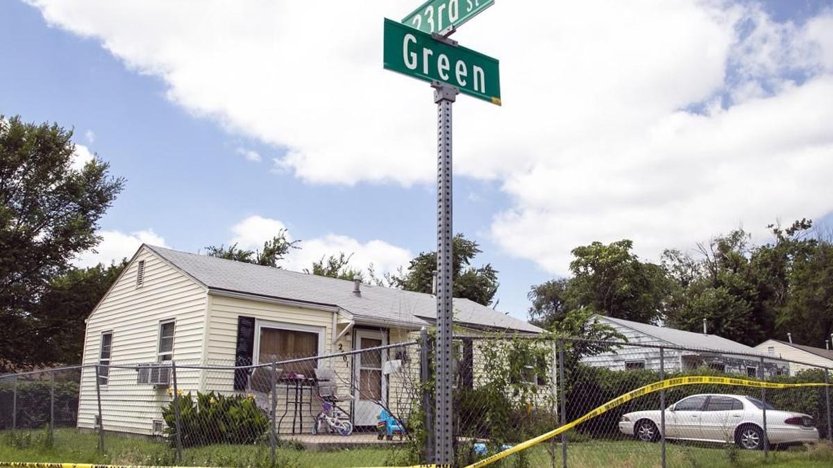 Crime scene tape surrounds the home of 27-year-old Ciera Ray, who was found dead by her boyfriend hours after she was killed.