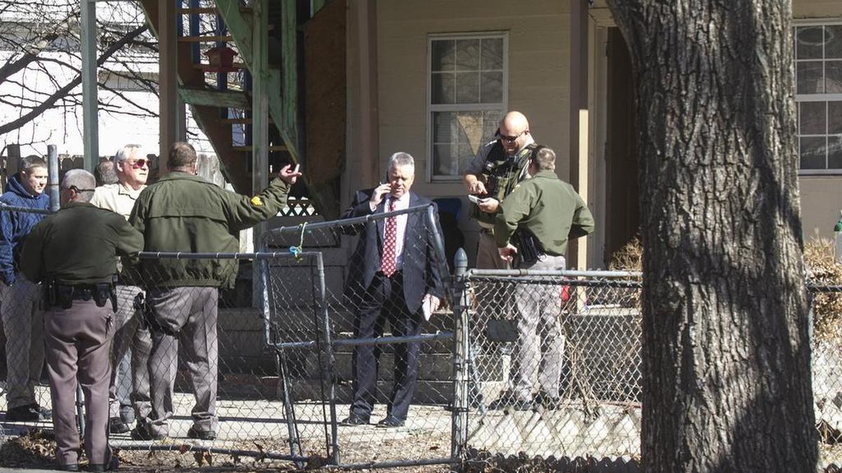 Wichita police investigate a drive-by shooting that fatally wounded a man in the 1200 block of North Fairview late Wednesday morning. (Feb. 10, 2016)