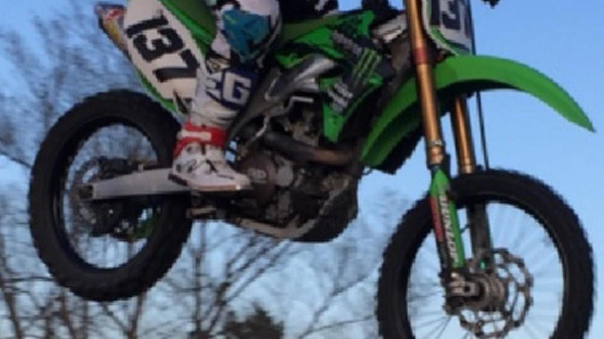 This dirt bike was among items taken from storage units at a Valley Center business.