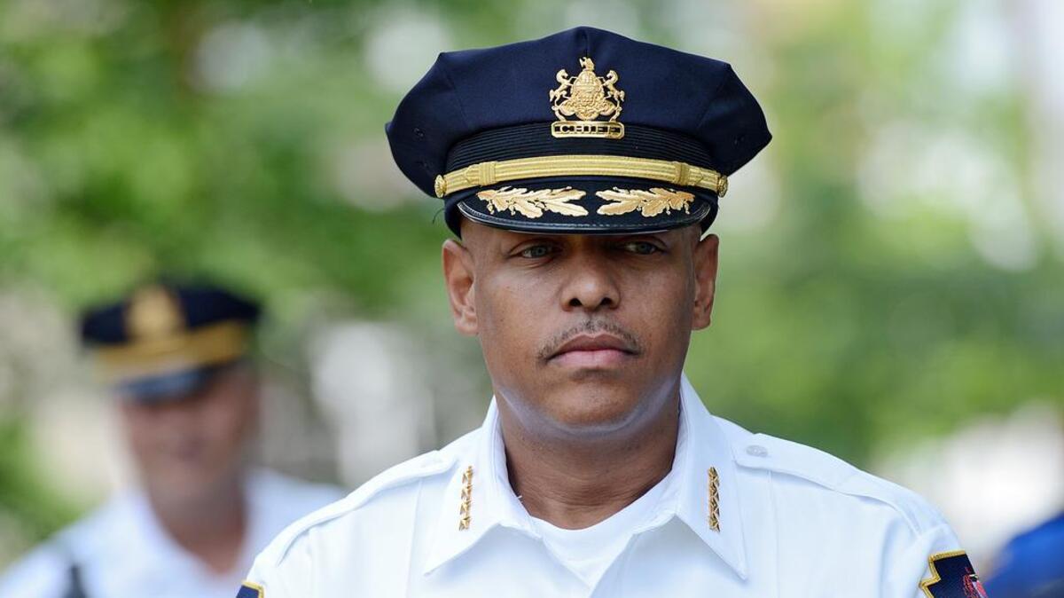 
Allentown police chief Joel Fitzgerald at a press conference June 11, 2015, where city officials talked about new surveillance cameras downtown.
