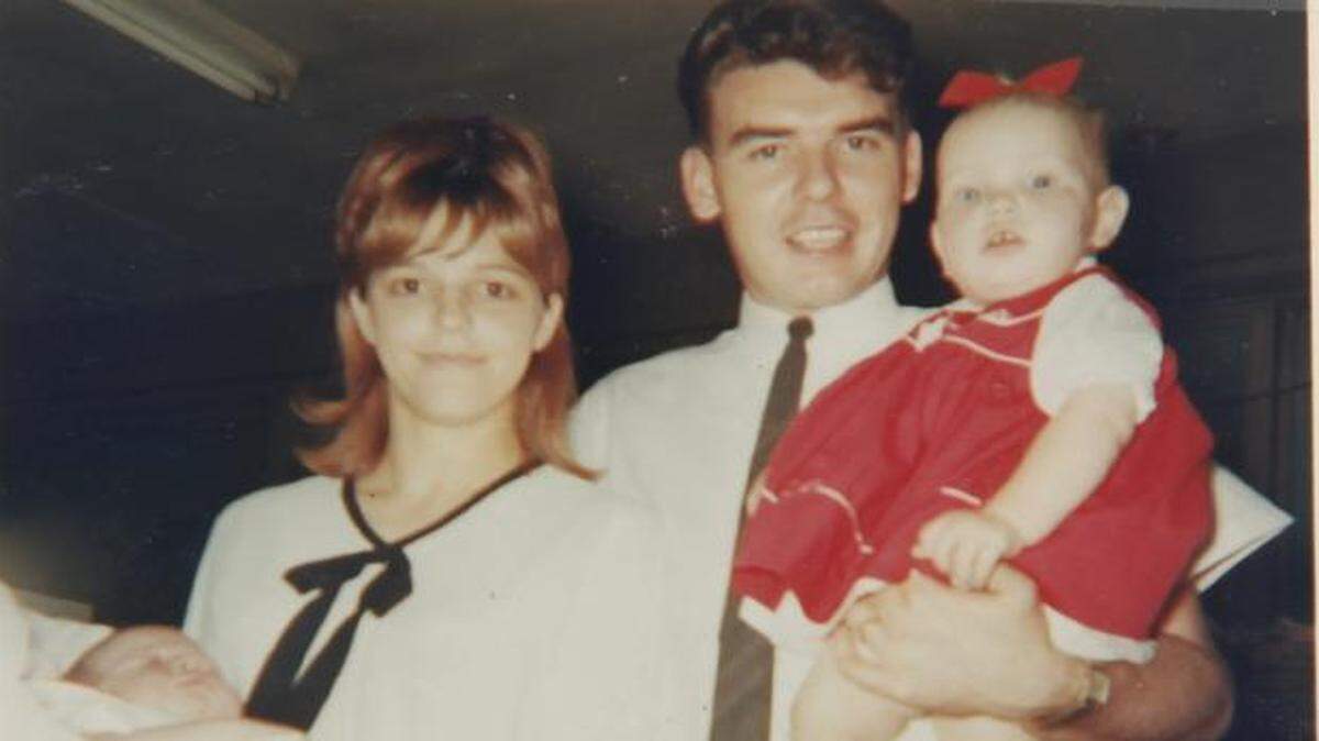 
This undated photo shows John and Susanne Marshall and their two children. John and Susanne were murdered while closing the store where they both worked in 1966.
