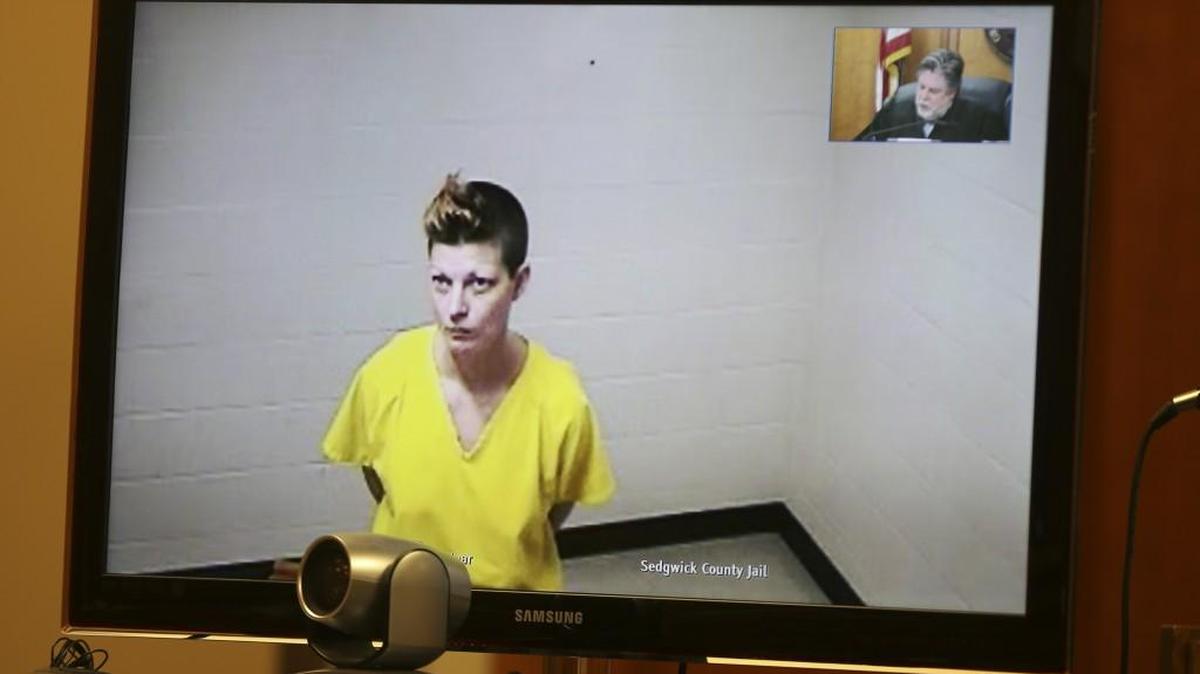 Rachael Hilyard makes her first court appearance before Judge Jeffrey Goering in the murder of 63-year-old Micki Davis.