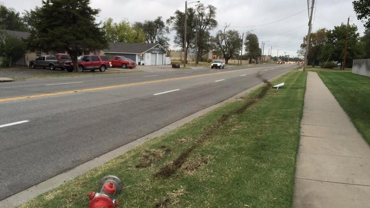This scene on North Meridian near 53rd Street is the area where one person was fatally shot Thursday night, October 22, 2015. Three occupants of a car, all men in their 20s, were seriously injured. One occupant later died.