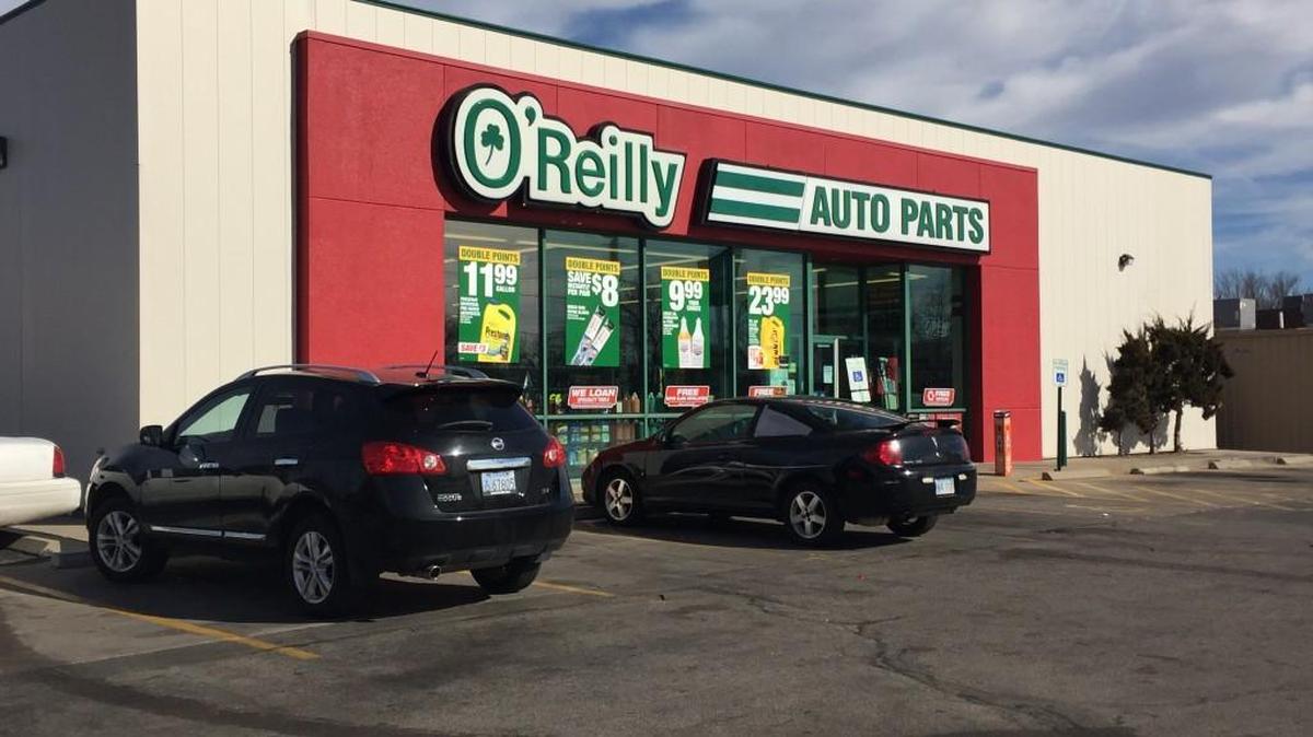 Wichita police waited at this O’Reilly’s store at Lincoln and Oliver on Monday night for the robbery suspects after a rash of thefts at auto parts businesses over the past two weeks.