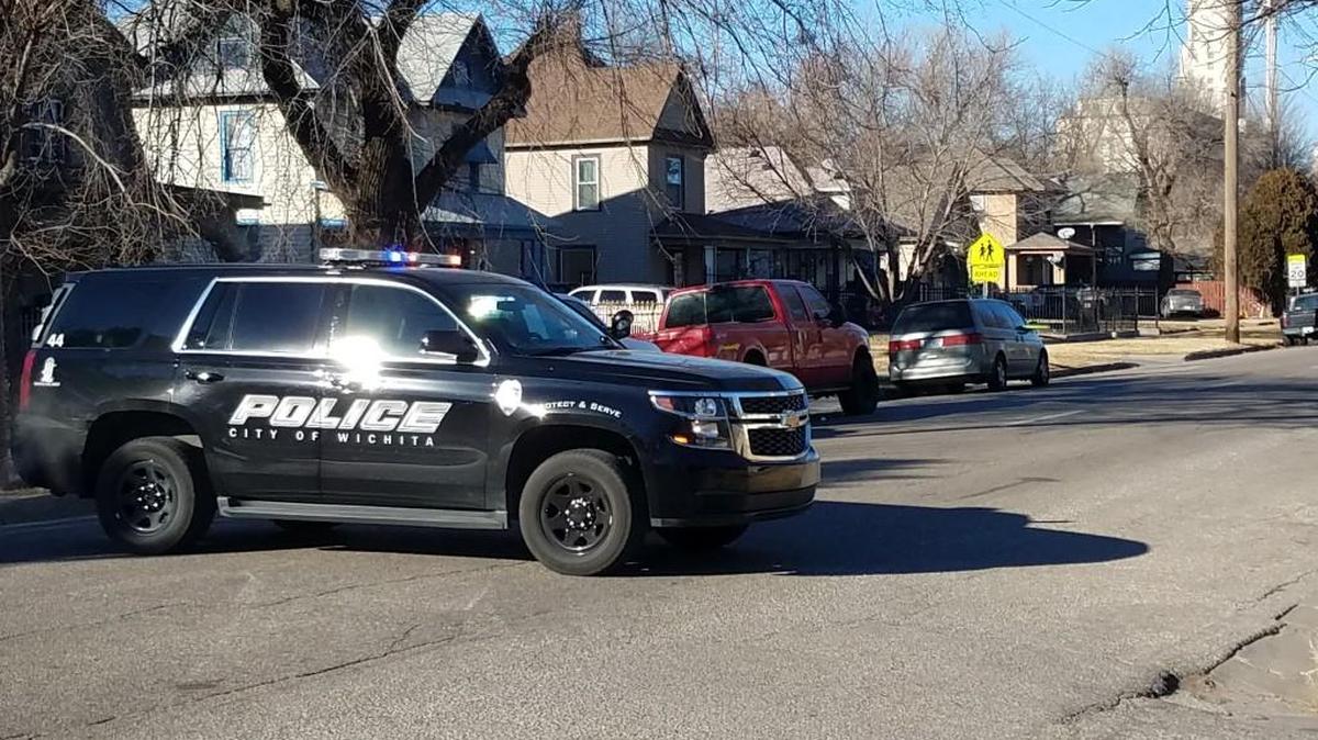 Wichita police block off a section of North Emporia near 16th to investigate a shooting Monday afternoon that sent one man to the hospital with a gunshot wound.