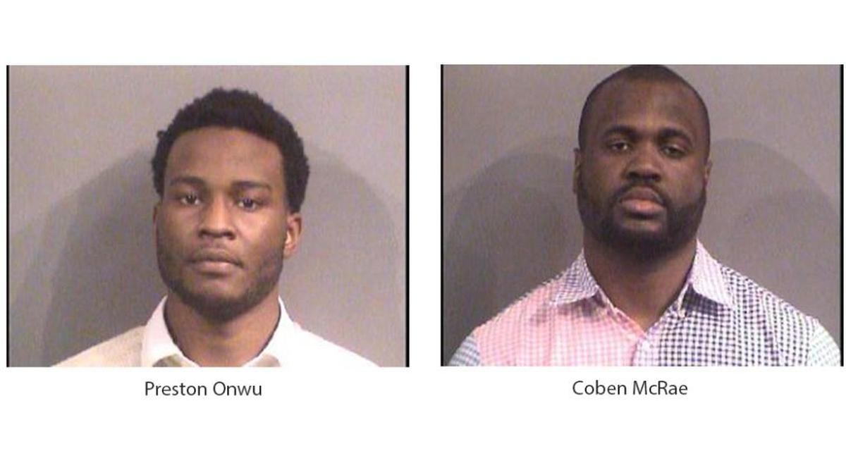Preston Onwu (left) and Coben McRae