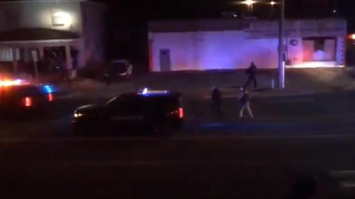 Nicole Davis took video on her phone immediately after an officer from the Wichita Police Department fatally shot Andrew Finch, 28, on Thursday.
