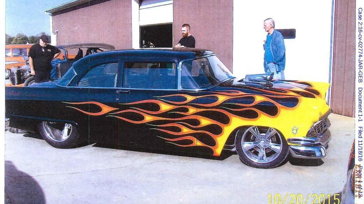 This photo of the 1956 Ford Fairlane was submitted as evidence in the federal lawsuit against Devlin Rod & Customs. It was taken shortly before the car was totaled in a crash, according to the lawsuit. A Devlin employee was driving the car when it crashed.