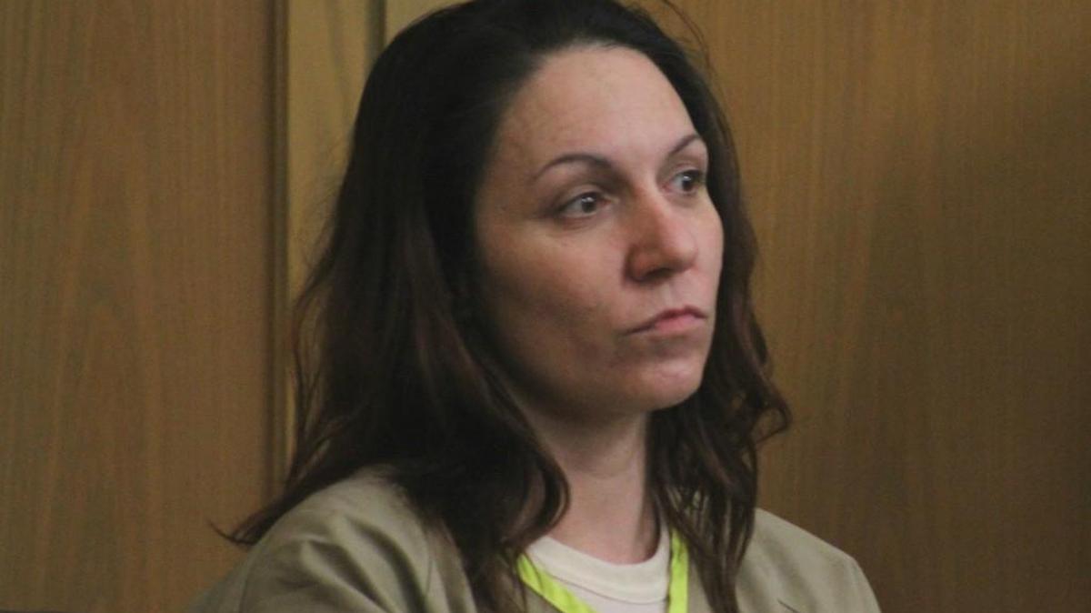 Kathleen Williams, 42, sits in a Sedgwick County courtroom on Thursday. She was sentenced to 32 months in prison in connection with a 2015 shoplifting incident at Kohl’s.