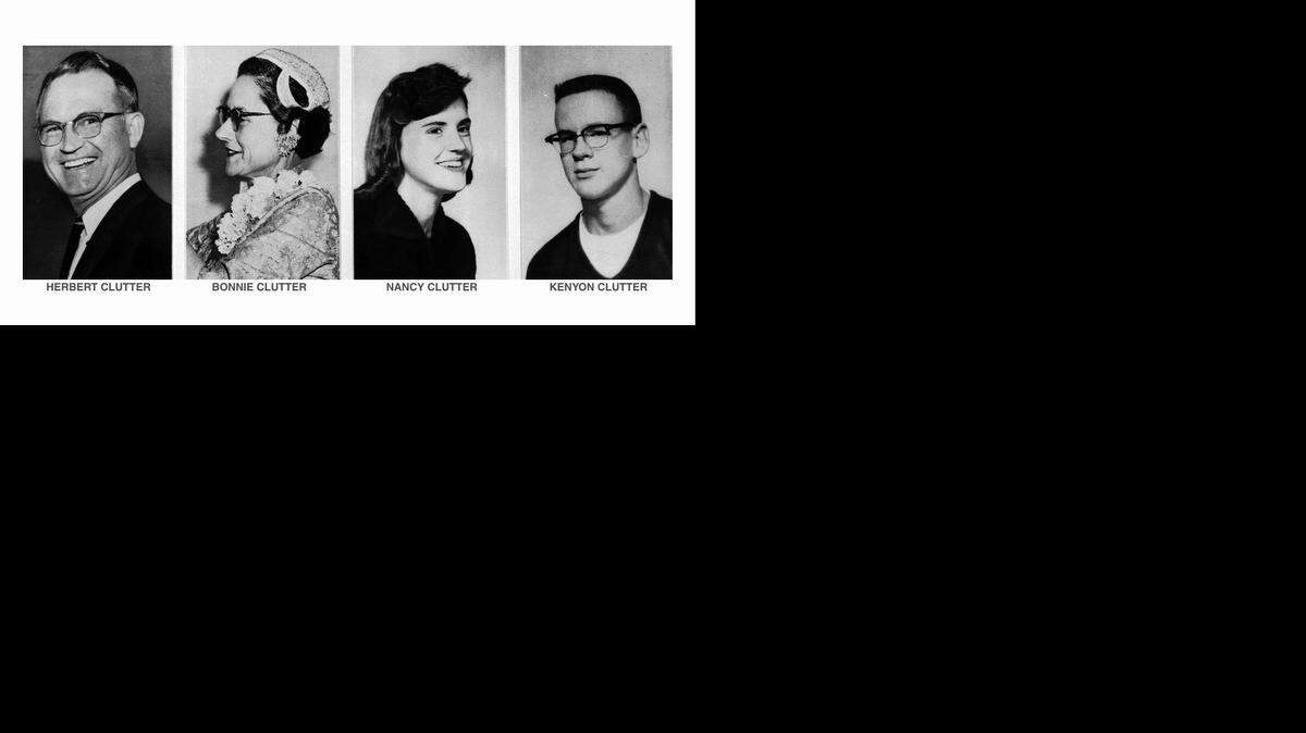 
Herbert and Bonnie Clutter, and their children Nancy and Kenyon, are shown in undated file photos. The family was murdered in their Garden City, Kan., home in November of 1959 in the case that became famous as the subject of Truman Capote’s “In Cold Blood.” 
