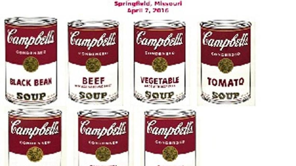 The FBI is seeking information leading to the recovery of seven Andy Warhol soup can prints stolen from a Missouri art museum in April 2016.