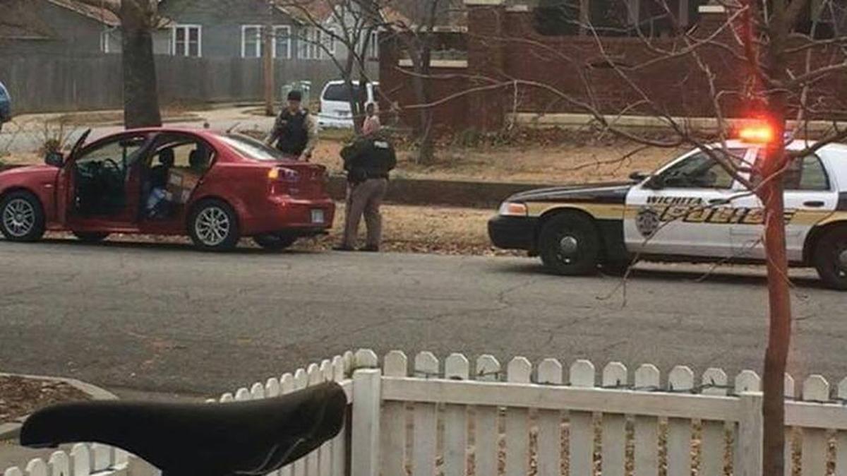 Residents began calling 911 at about 1:30 p.m. Monday, reporting a woman using a red car who was taking packages left on porches, Lt. James Espinoza said.