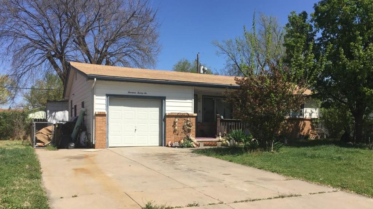 A woman was found dead inside the garage of a residence in the 1400 block of West Rita, near Seneca and Pawnee. (April 10, 2017)
